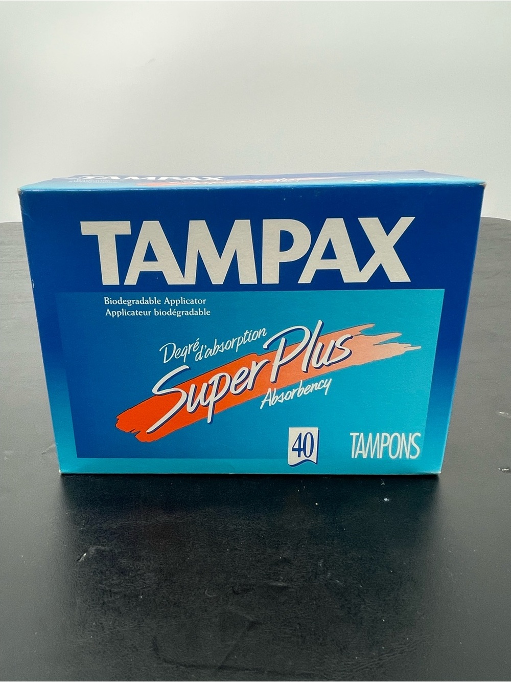 Vintage 1998 Tampax SuperPlus Tampons - 40 Count